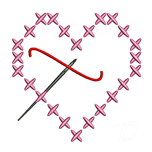 1496-heart needle